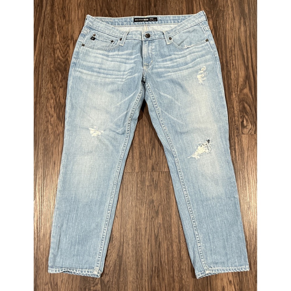 Big Star Remy Jeans Women's 29R Low Rise Light Wash Denim Stretch